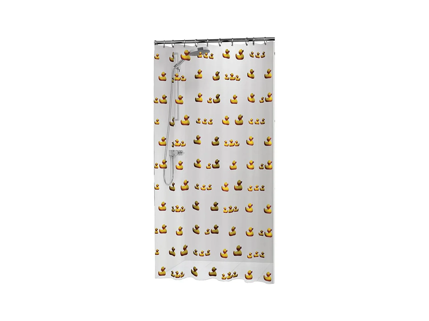 Sealskin Cortina de ducha Duckling amarillo 180x200 cm Multicolor