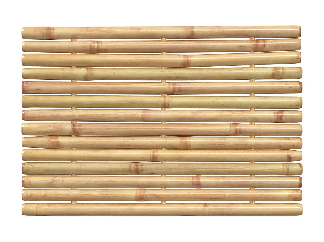 vidaXL Alfombrillas de baño 2 unidades bambú 50x35 cm Marrón