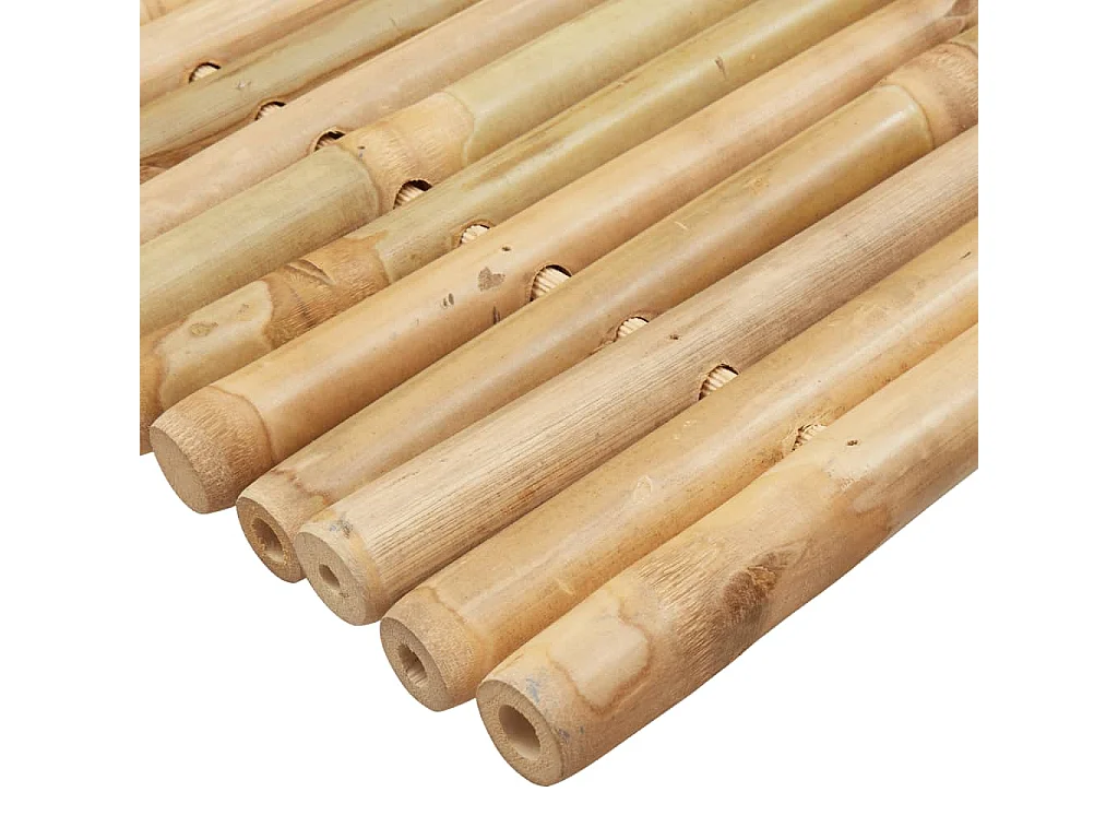 vidaXL Alfombrillas de baño 2 unidades bambú 50x35 cm Marrón