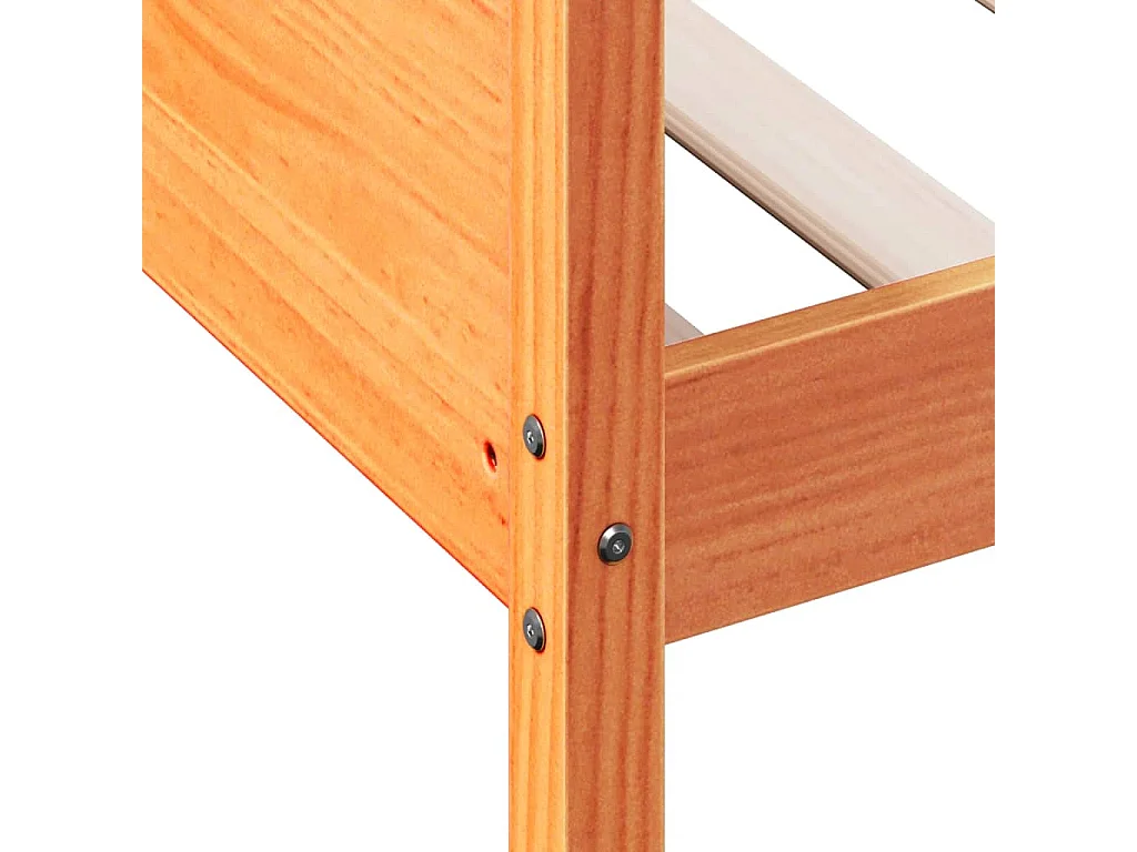 Lit de jour sans matelas cire marron 80x200 cm bois pin massif