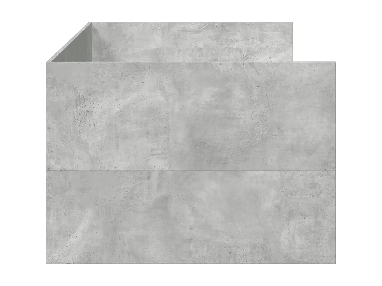 Tagesbett mit Schubladen ohne Matratze Betongrau 90x190 cm