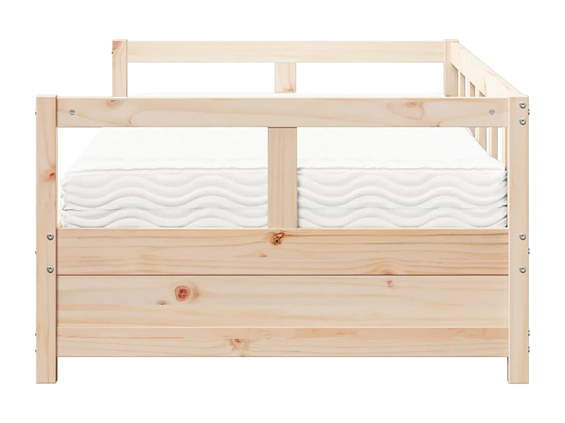 Tagesbett mit Matratze 90x190 cm Massivholz Kiefer