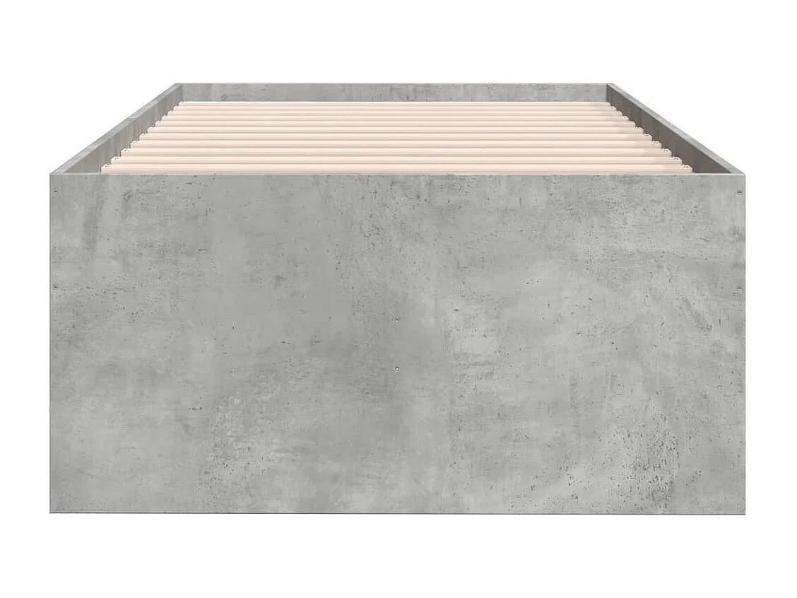 Slaapbank met lades zonder matras 90x190 cm betongrijs