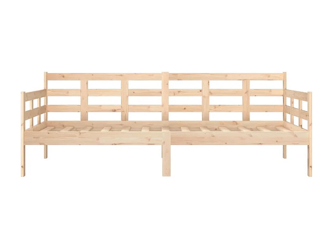 Lit de jour sans matelas bois de pin massif 90x190 cm
