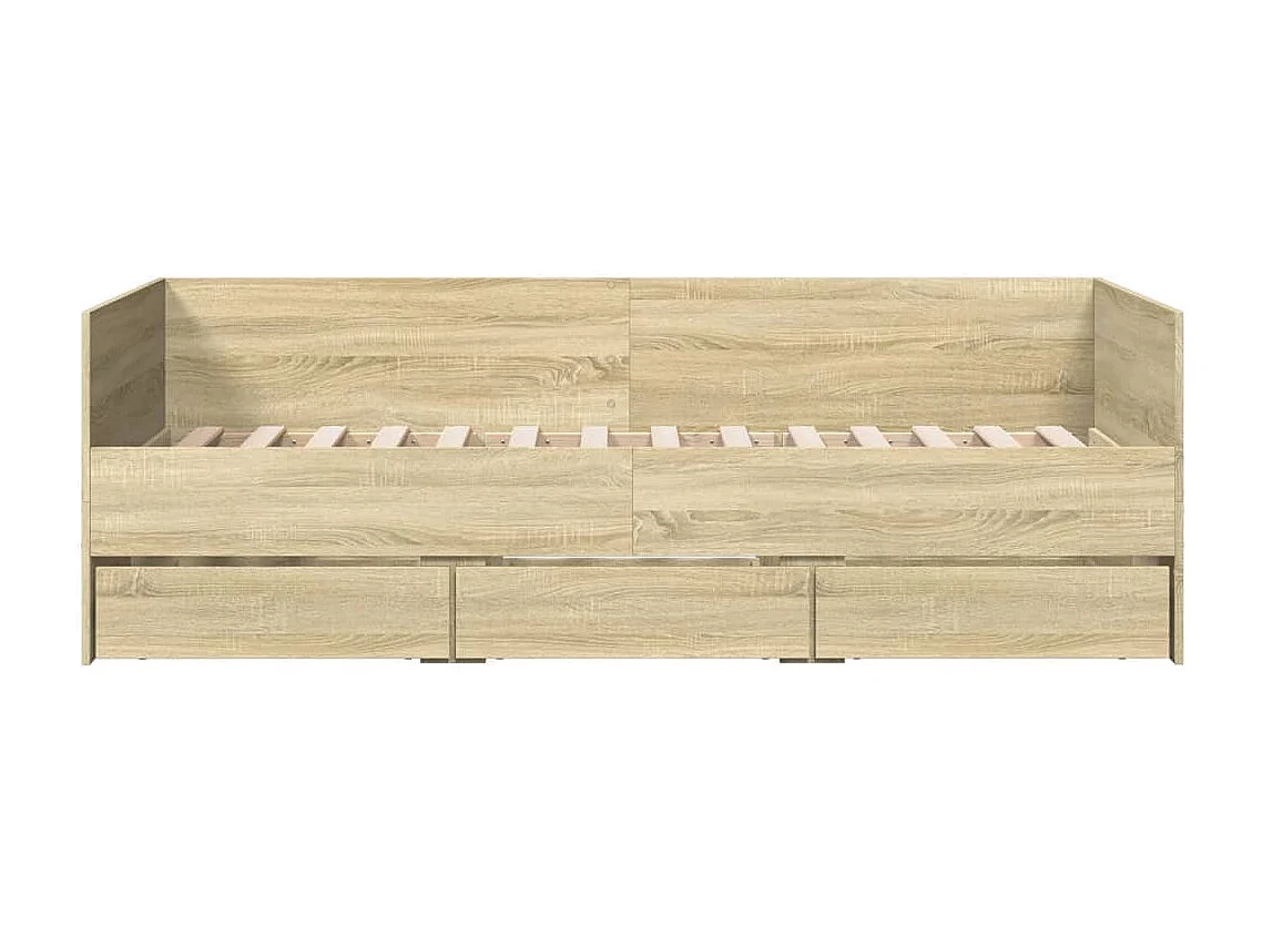 Divano Letto con Cassetti senza Materasso 100x200 cm