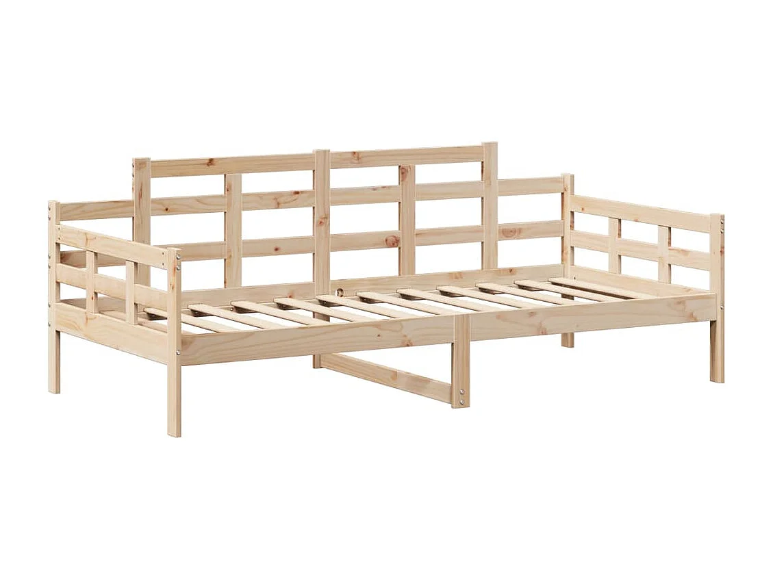 Lit de jour avec toit sans matelas 80x200 cm bois massif