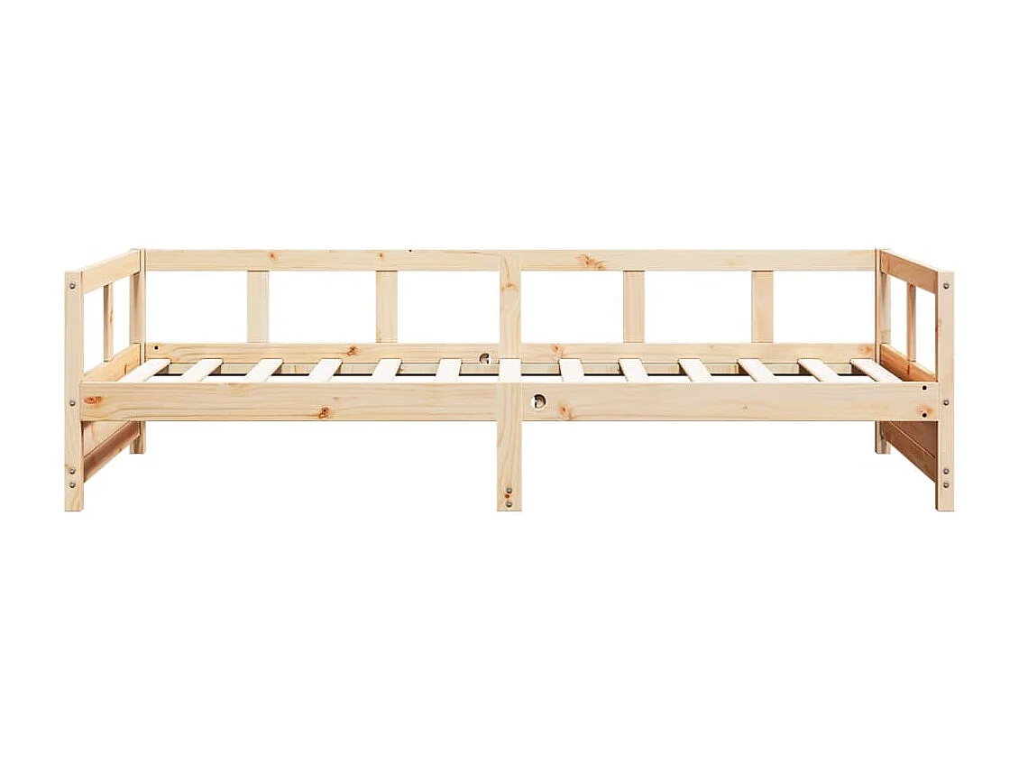 Sofá cama madera maciza de pino blanco 90x200 cm
