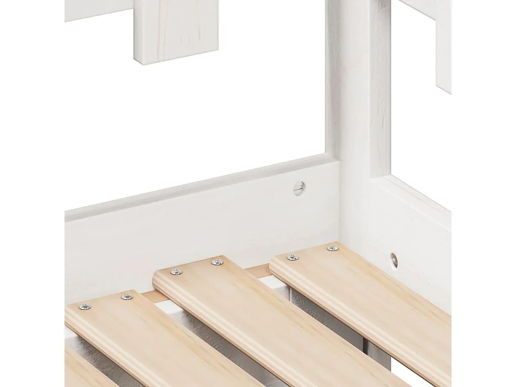 Sofá cama nido con cajones sin colchón blanco 90x200 cm