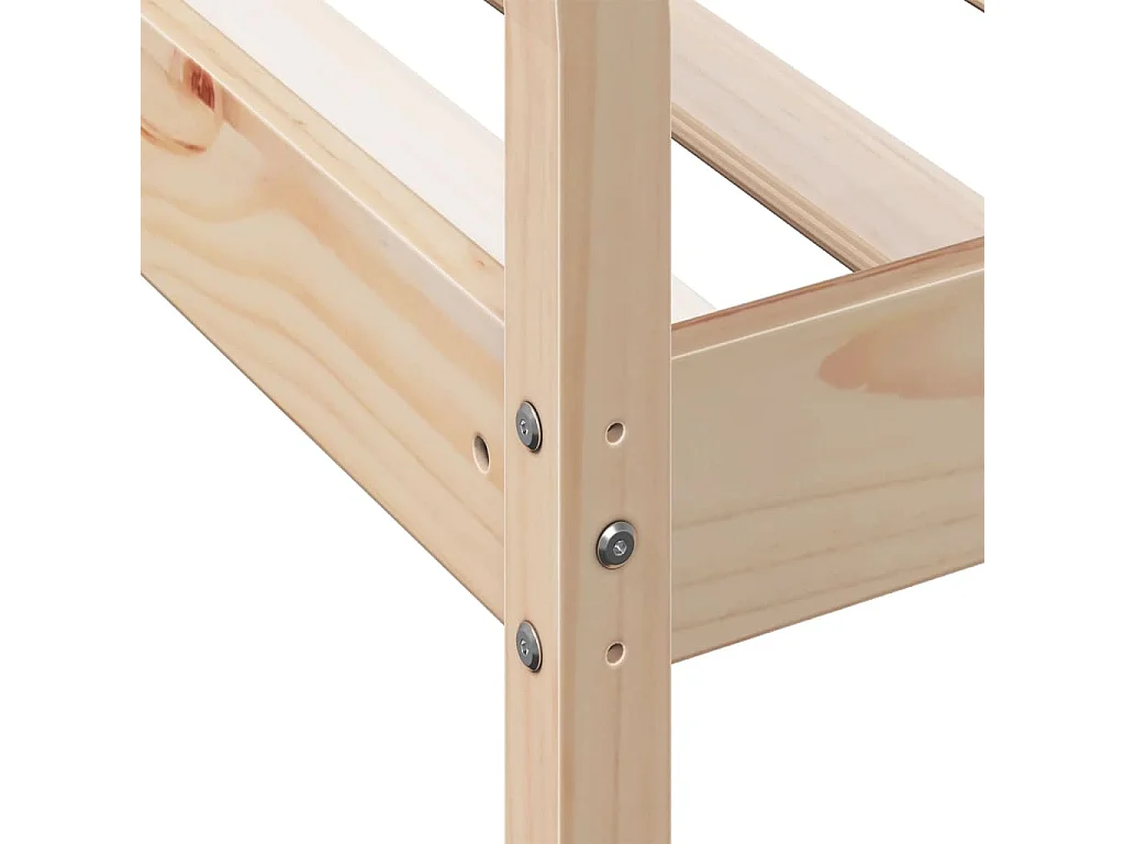 Lit de jour sans matelas 75x190 cm bois de pin massif