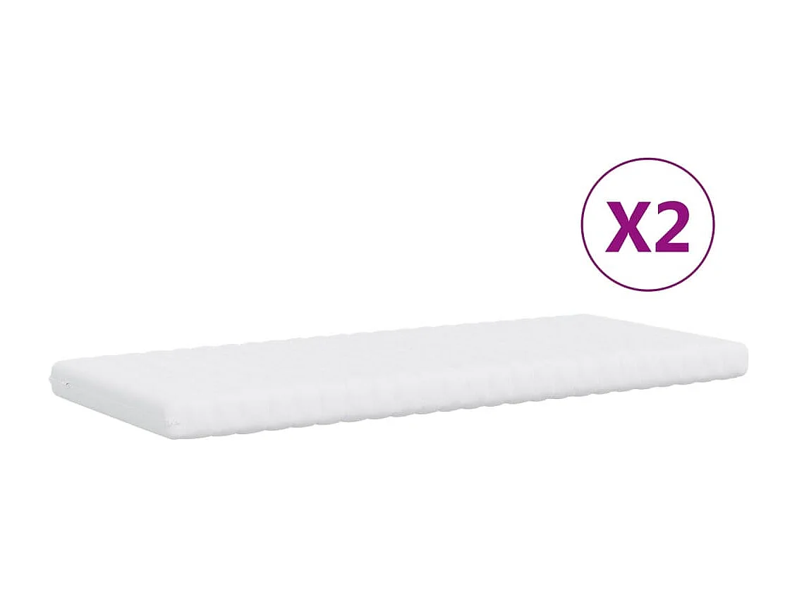 Divano Letto Estraibile con Materassi Crema 80x200 cm Tessuto