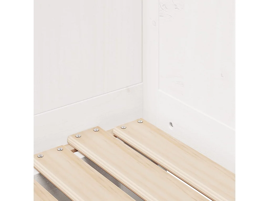 Letto Estraibile con Cassetti senza Materasso Bianco 80x200 cm