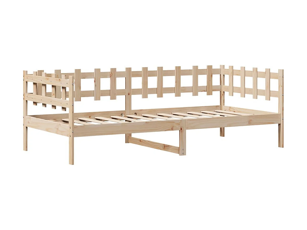 Lit de jour avec tiroirs sans matelas 90x190 cm bois massif
