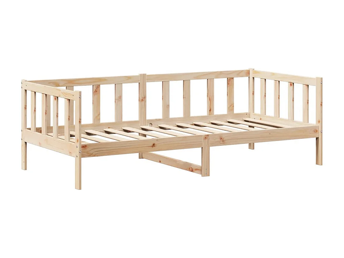 Tagesbett und Bank mit Dach 90x200 cm Kiefernholz