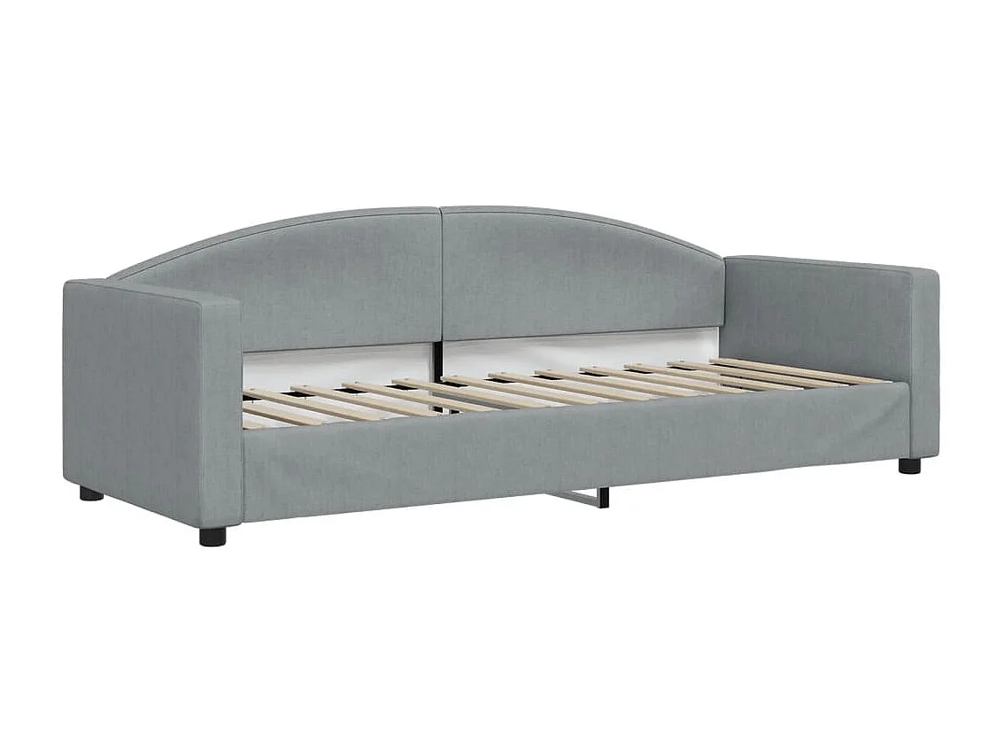 Divano Letto Estraibile Materassi Grigio Chiaro 80x200 Tessuto
