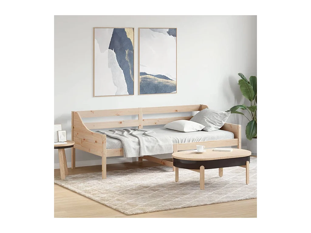 Tagesbett ohne Matratze 90x200 cm Massivholz Kiefer
