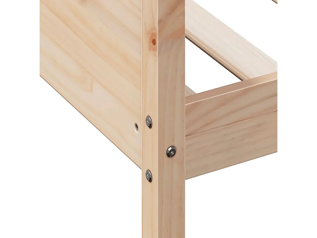 Dormeuse senza Materasso 90x200 cm in Legno Massello di Pino