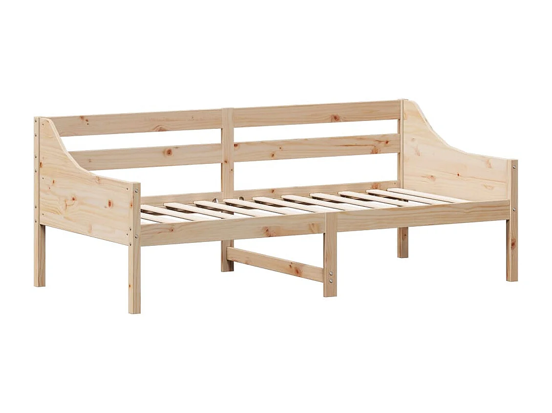 Lit de jour sans matelas 90x190 cm bois de pin massif