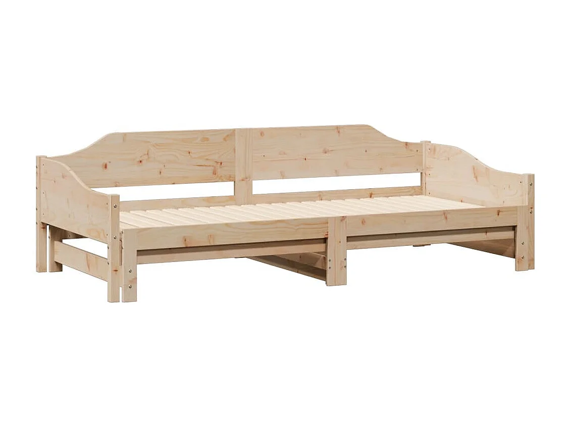 Sofá cama nido madera maciza de pino 90x200 cm