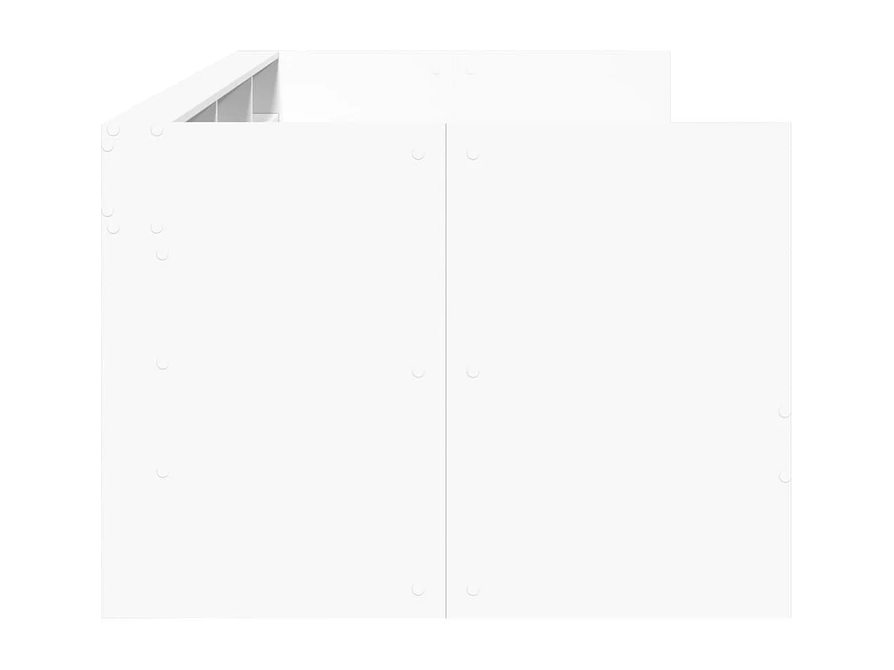 Sofá-cama com gavetas sem colchão 75x190 cm branco