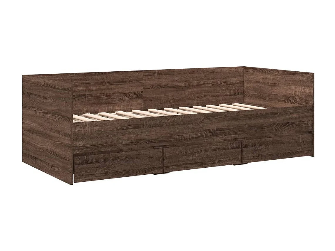 Tagesbett mit Schubladen ohne Matratze 75x190 cm