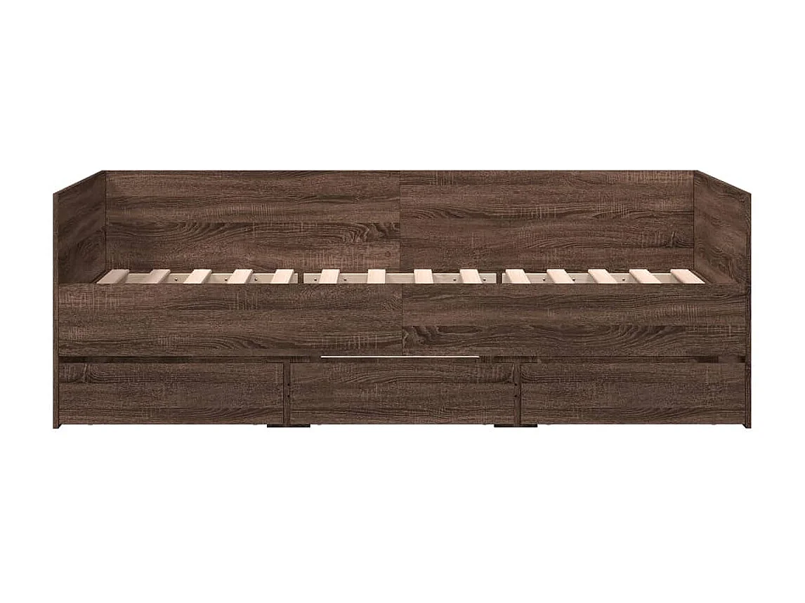 Tagesbett mit Schubladen ohne Matratze 75x190 cm