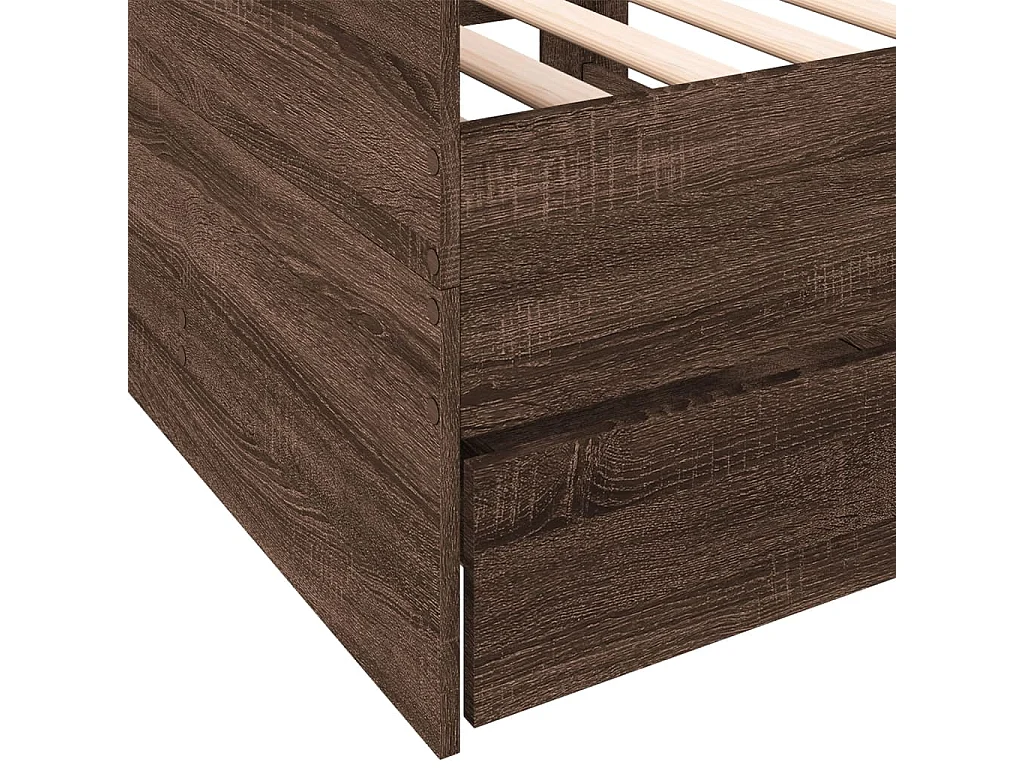 Tagesbett mit Schubladen ohne Matratze 75x190 cm