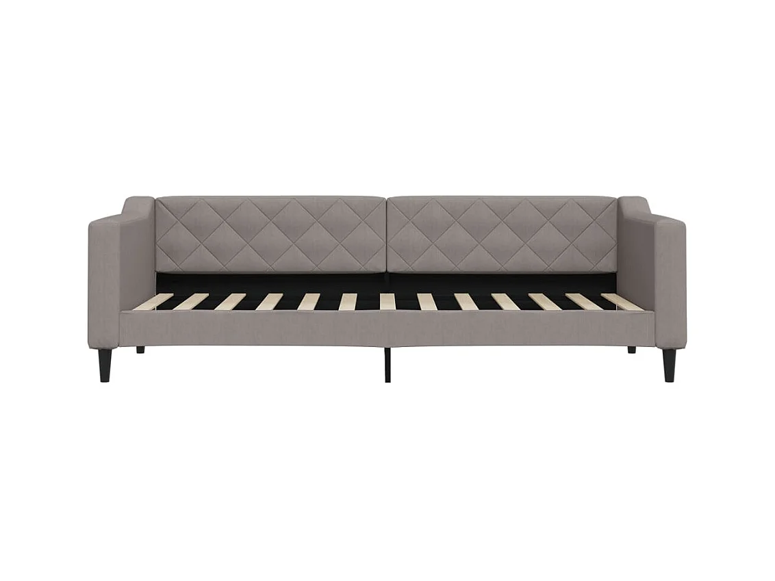 Slaapbank met matras 80x200 cm stof taupe