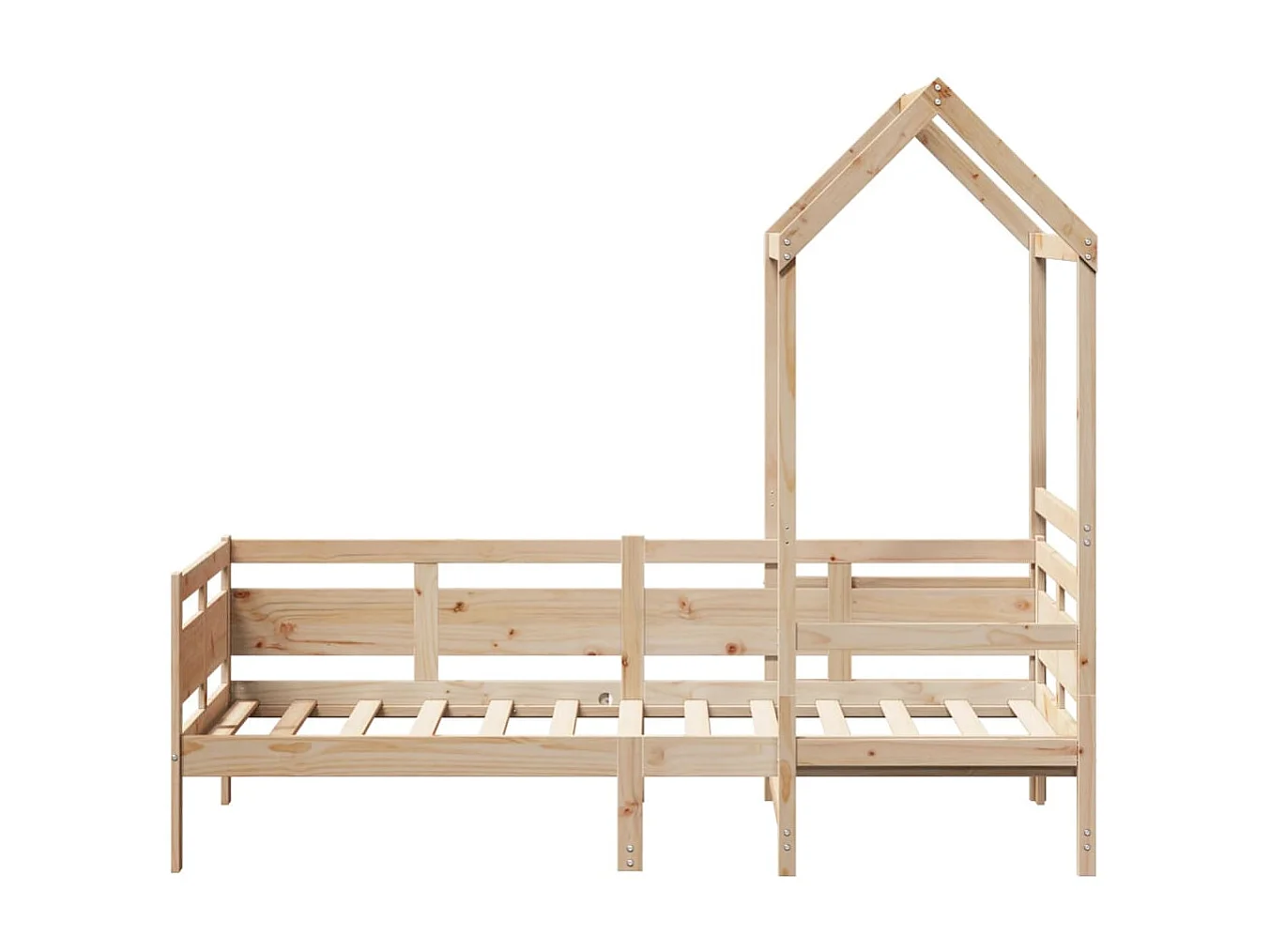 Dormeuse con Tetto 90x190 cm in Legno Massello di Pino