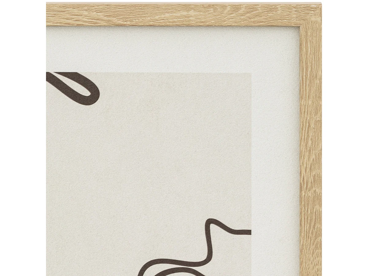 Tableau Toile murale imprimée et encadrée Visage 45 x 60 cm