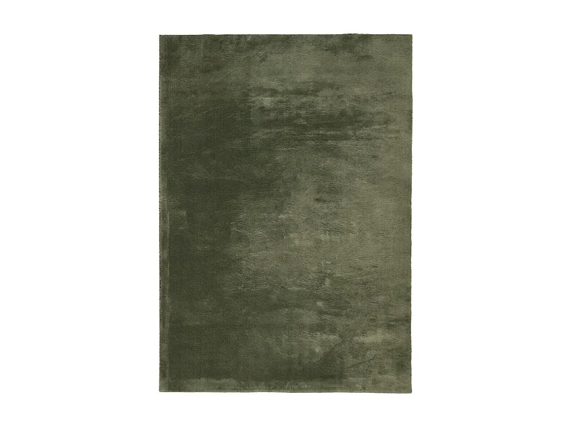 Tapis HUARTE à poils courts doux lavable vert forêt 240x340