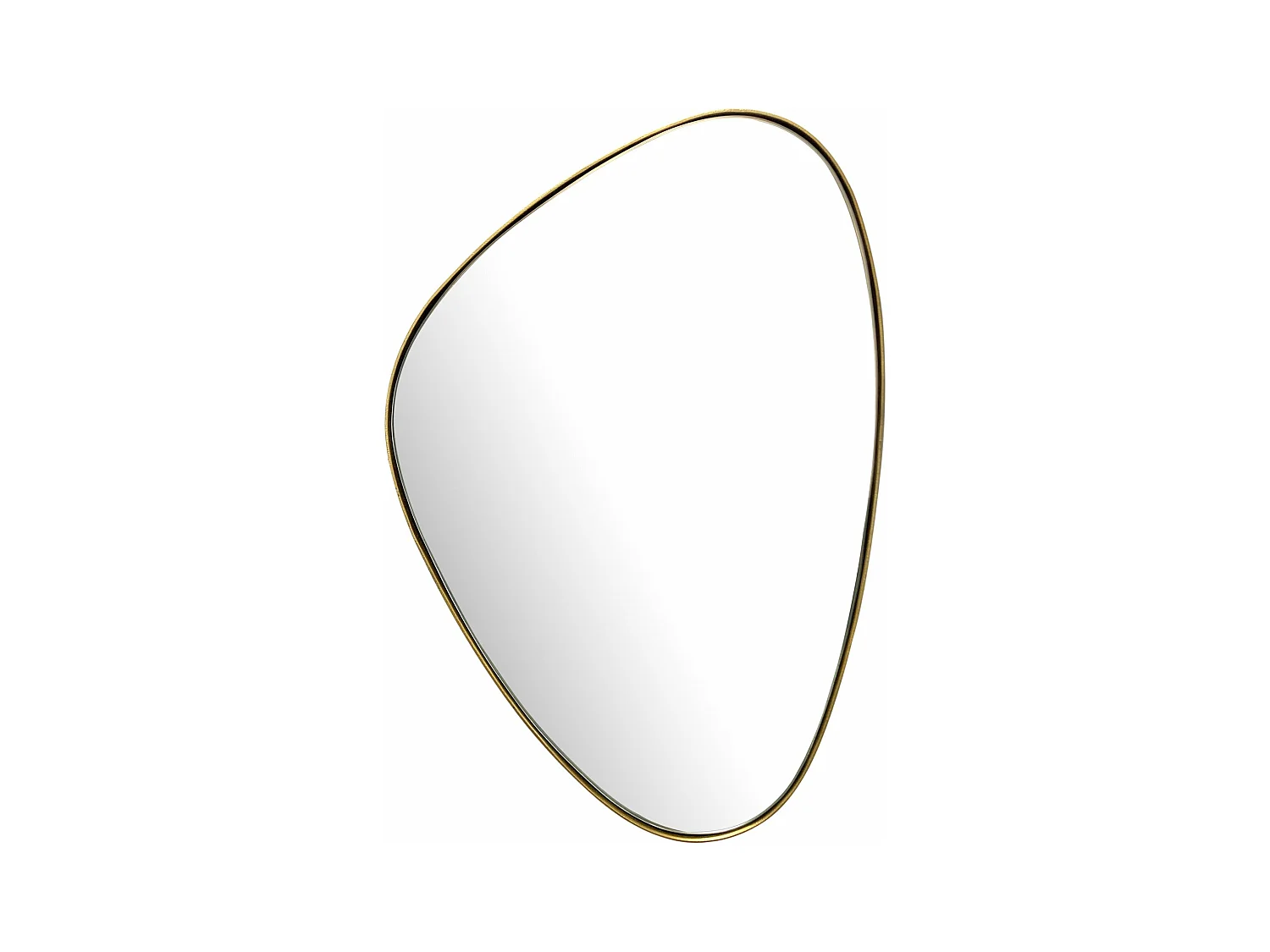 Miroir Murale Métal 46x70 cm Miroir Mur Couloir Grand Doré Asymétrique