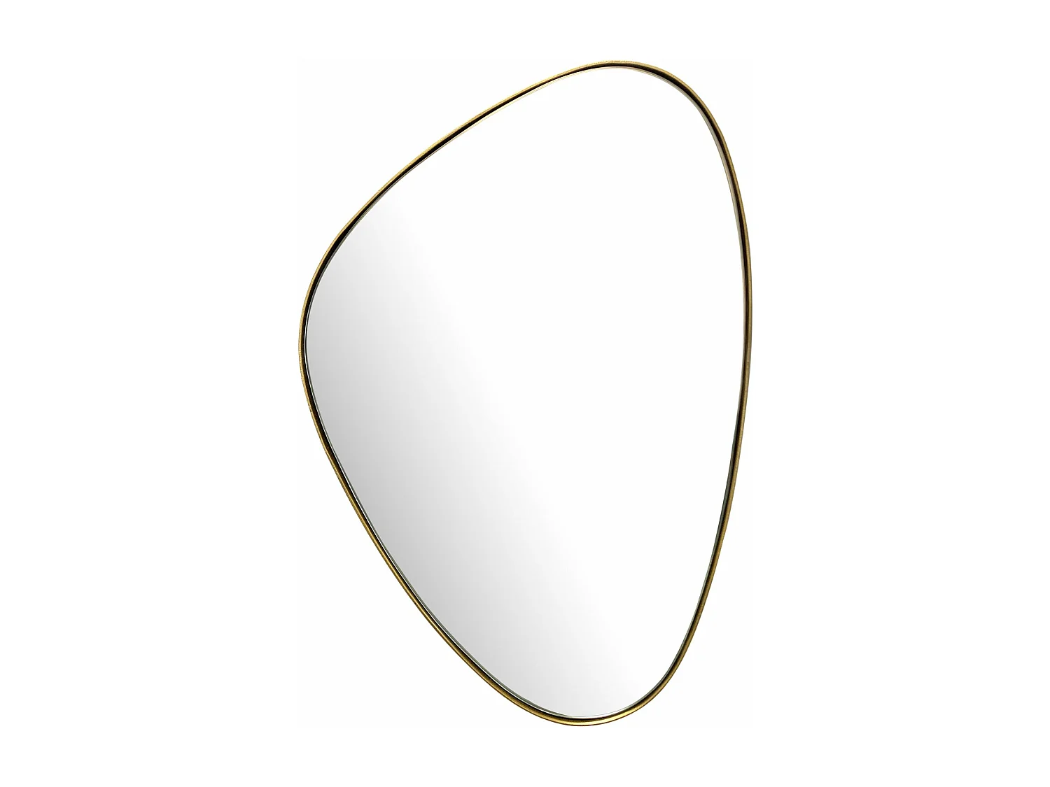 Miroir Murale Métal 46x70 cm Miroir Mur Couloir Grand Doré Asymétrique