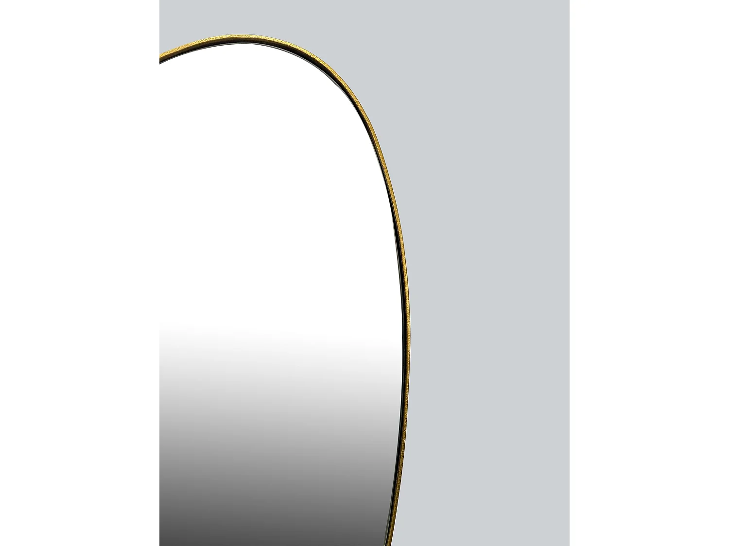 Miroir Murale Métal 46x70 cm Miroir Mur Couloir Grand Doré Asymétrique