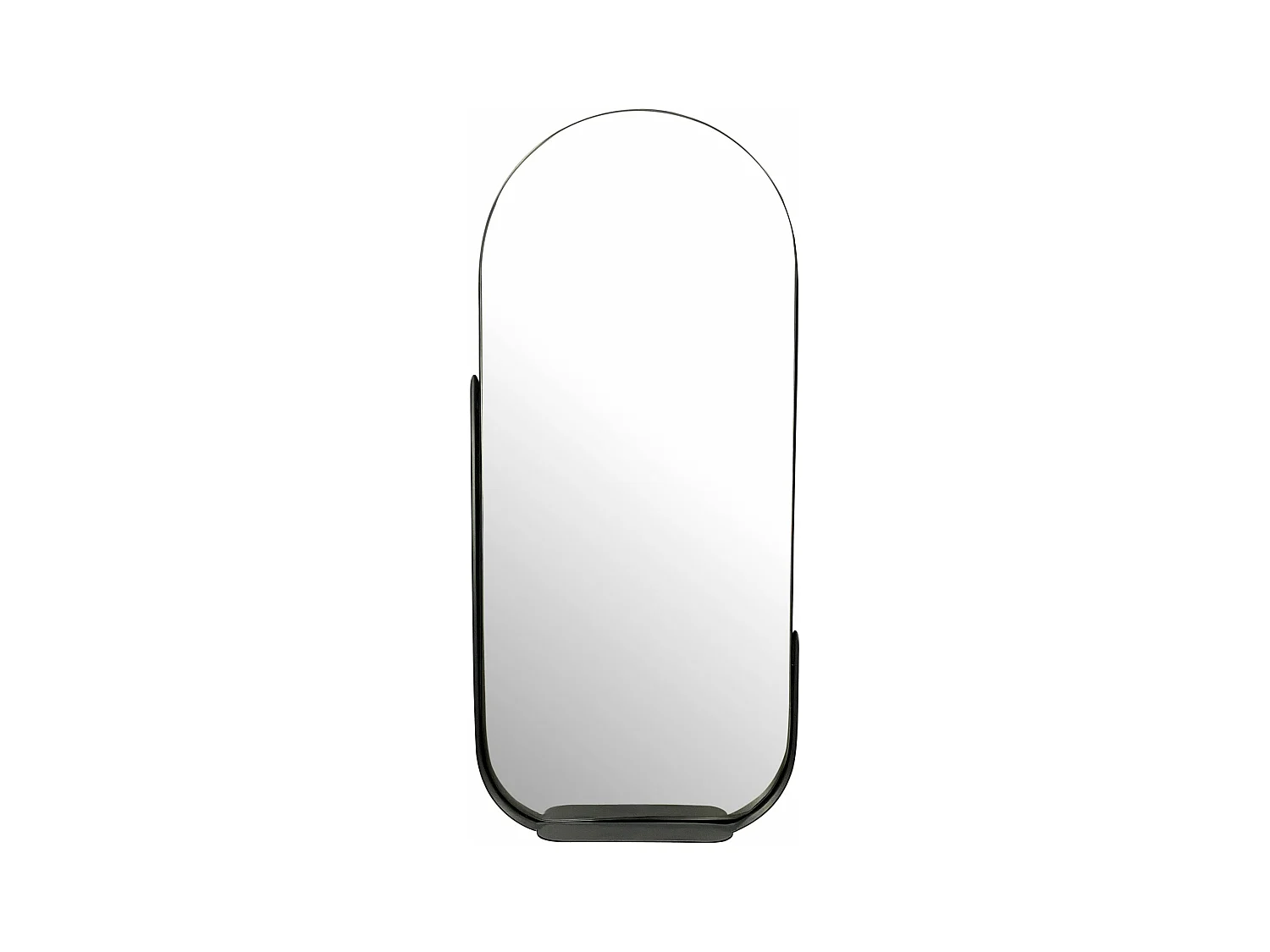 Miroir Murale Métal 51x114 cm Miroir Mur Couloir Grand Moderne Ovale