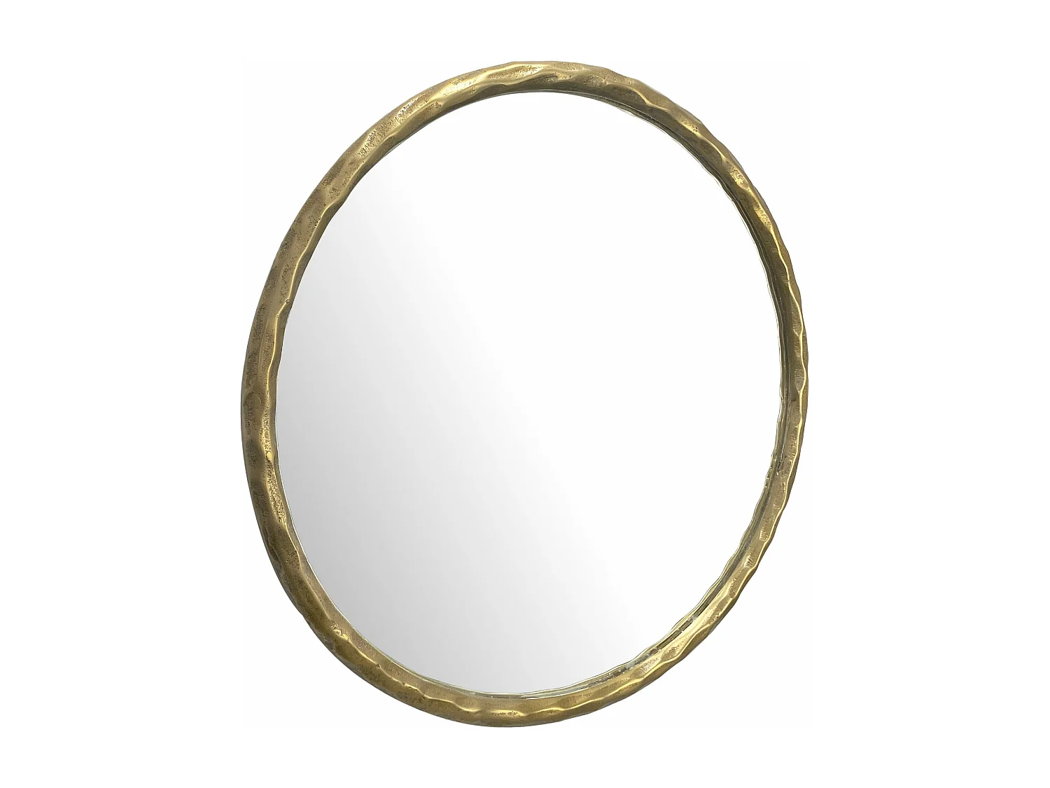 Miroir Murale Métal 60 cm Miroir Mur Couloir Grand Doré Rond Cadre