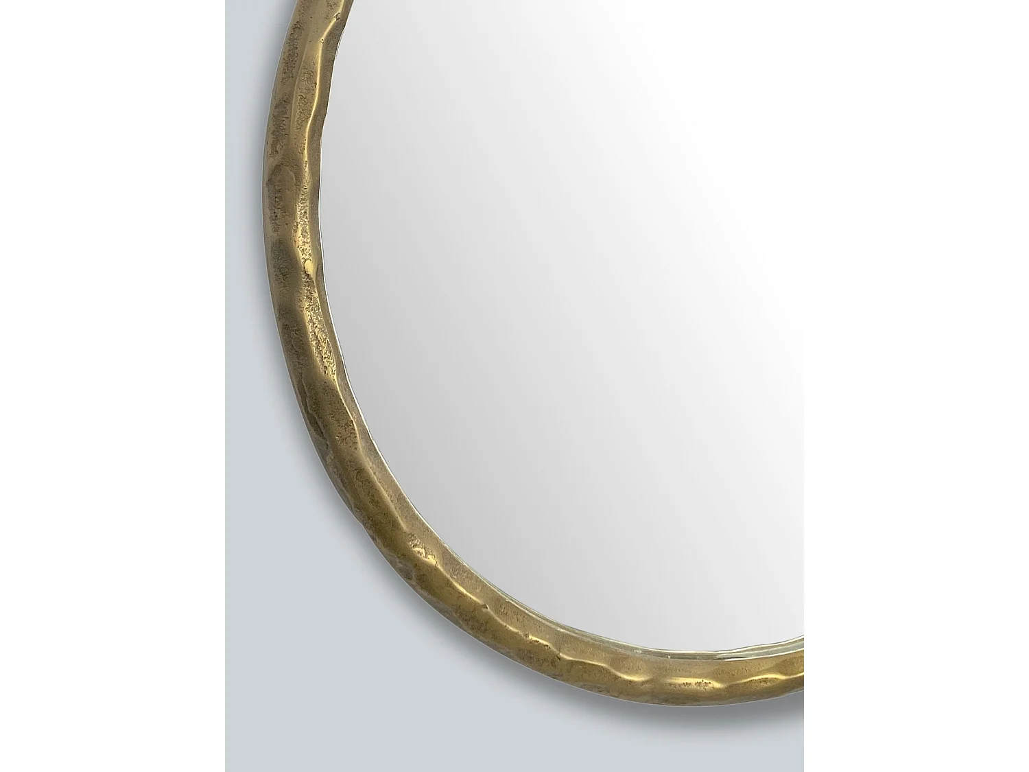 Miroir Murale Métal 60 cm Miroir Mur Couloir Grand Doré Rond Cadre