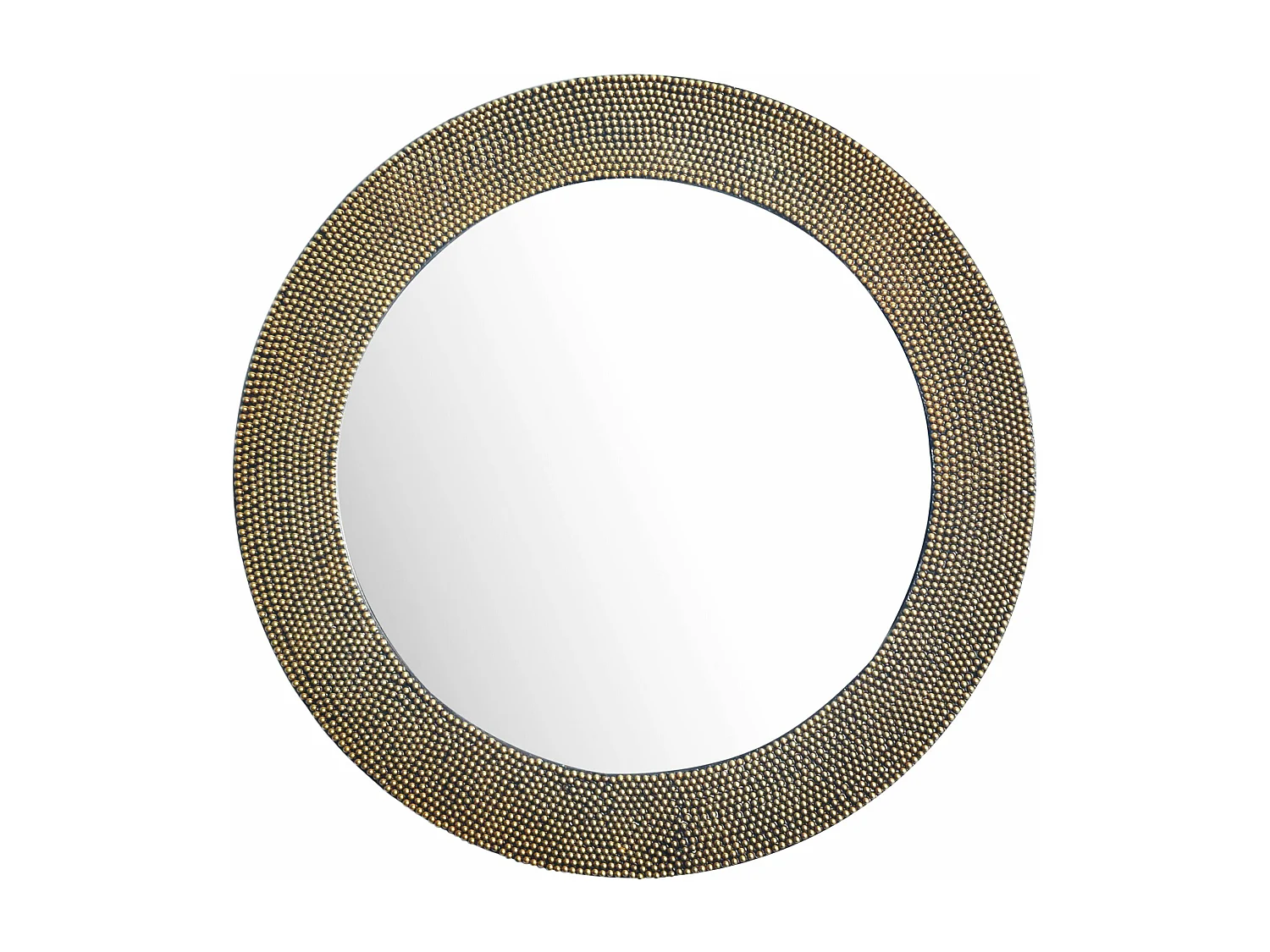 Miroir Murale Métal 60 cm Miroir Mur Couloir Grand Doré Soleil Rond