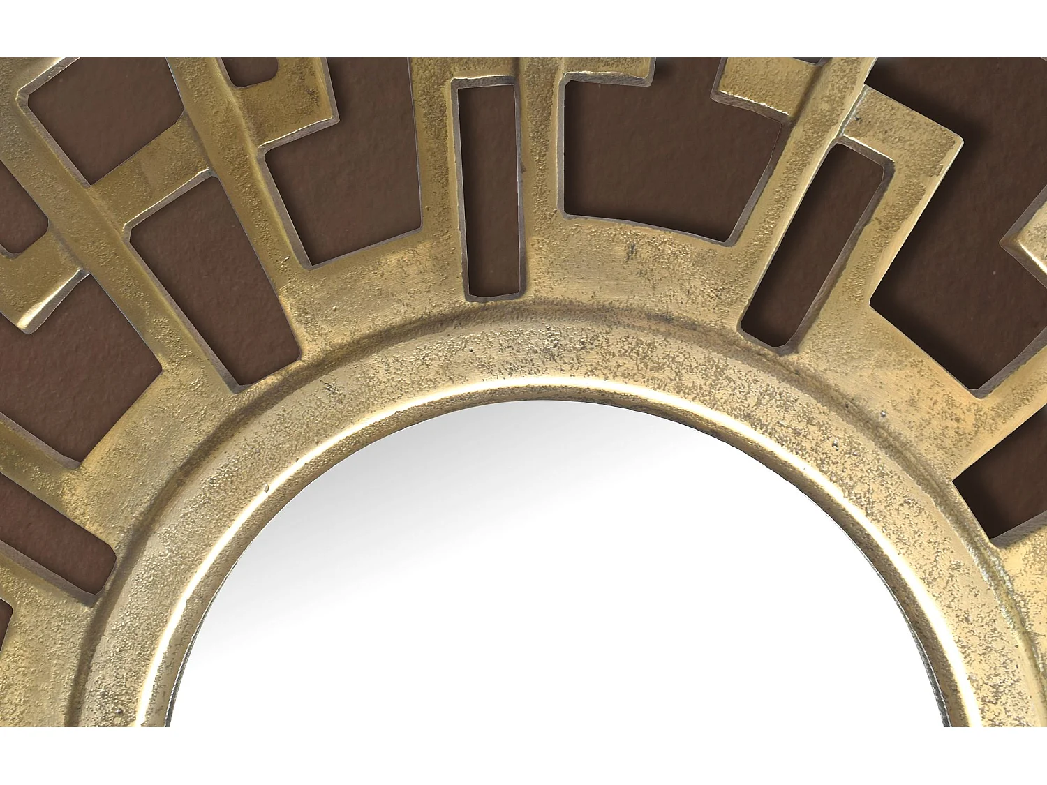 Miroir Murale Art Déco Métal 60 cm Miroir Mur Couloir Grand Moderne Rond