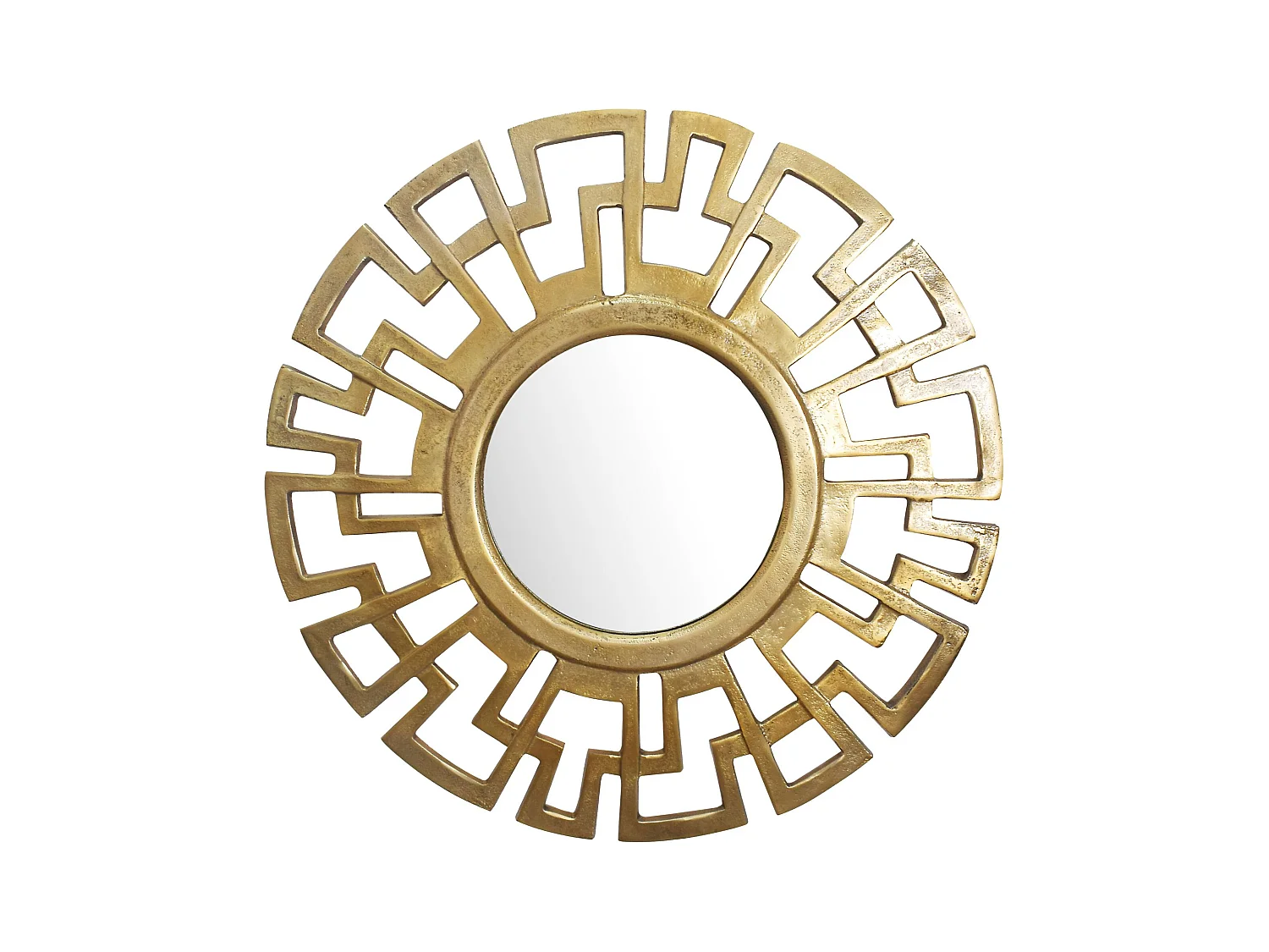 Miroir Murale Art Déco Métal 60 cm Miroir Mur Couloir Grand Moderne Rond