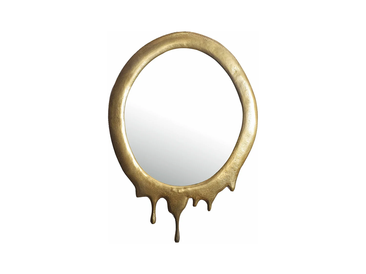 Miroir Murale Métal 50x71 cm Miroir Mur Couloir Grand Doré Ovale Cadre