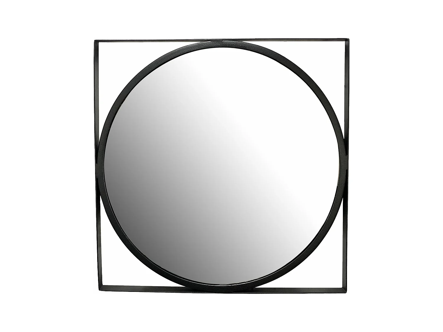 Miroir Murale Métal 54x54 cm Miroir Mur Couloir Grand Moderne Doré Ronde