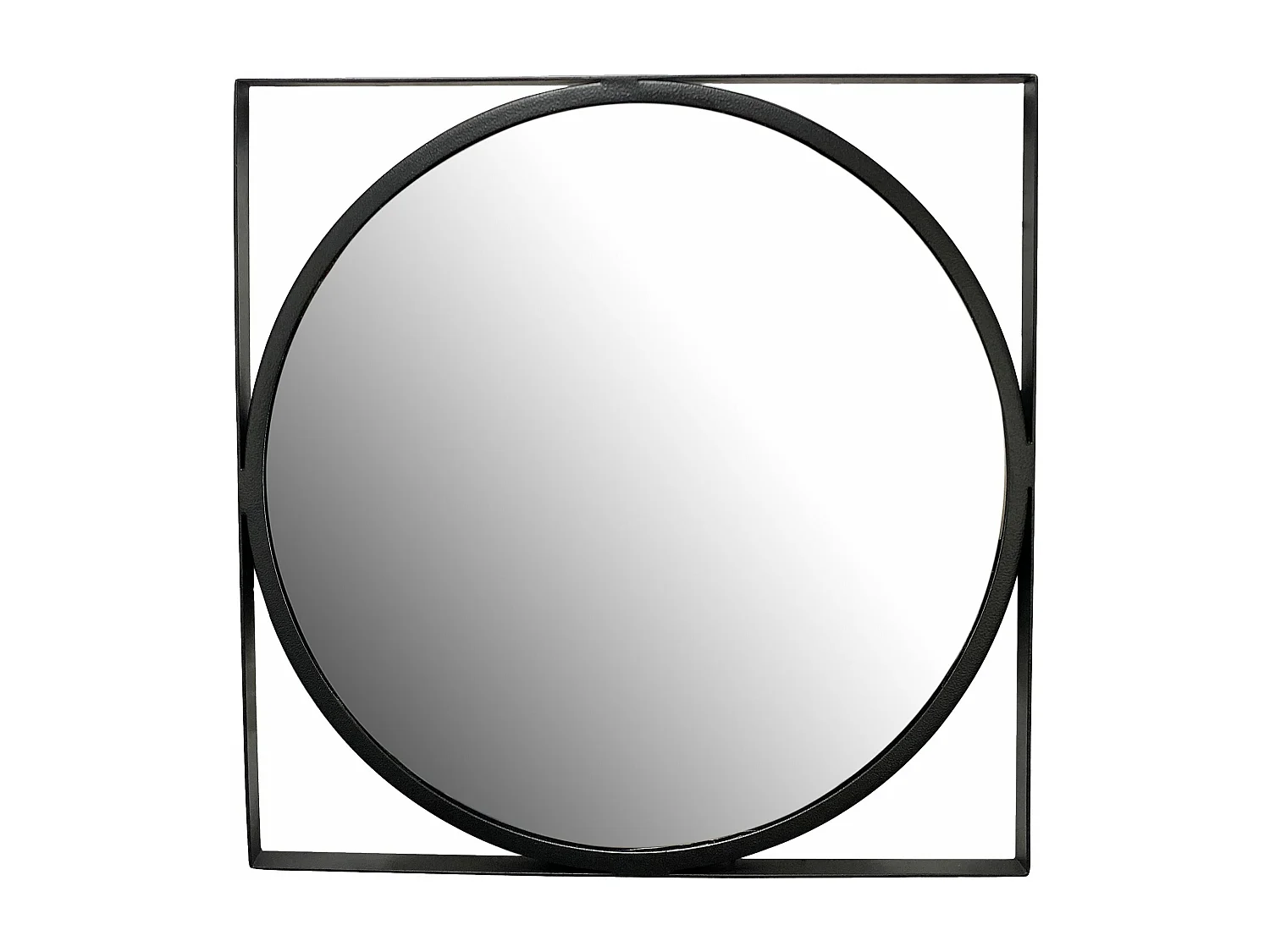 Miroir Murale Métal 54x54 cm Miroir Mur Couloir Grand Moderne Doré Ronde