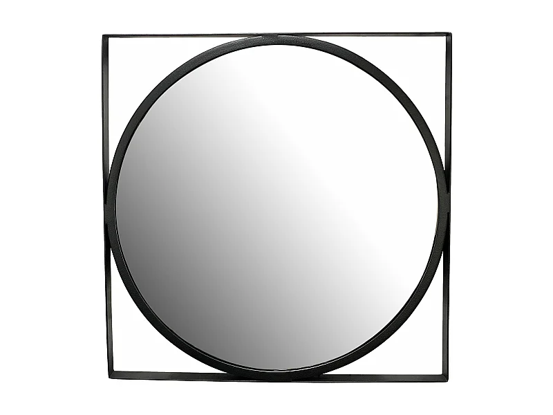 Miroir Murale Métal 54x54 cm Miroir Mur Couloir Grand Moderne Doré Ronde