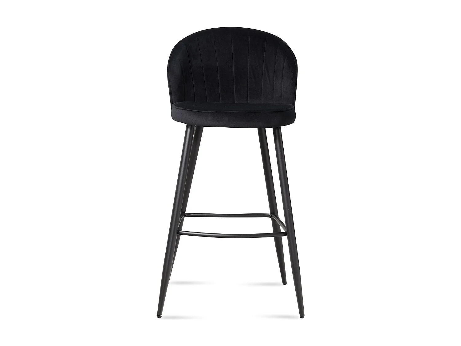 Tabouret de bar Scandinave Métal Lot de 2 Velours Chaise de bar Haute