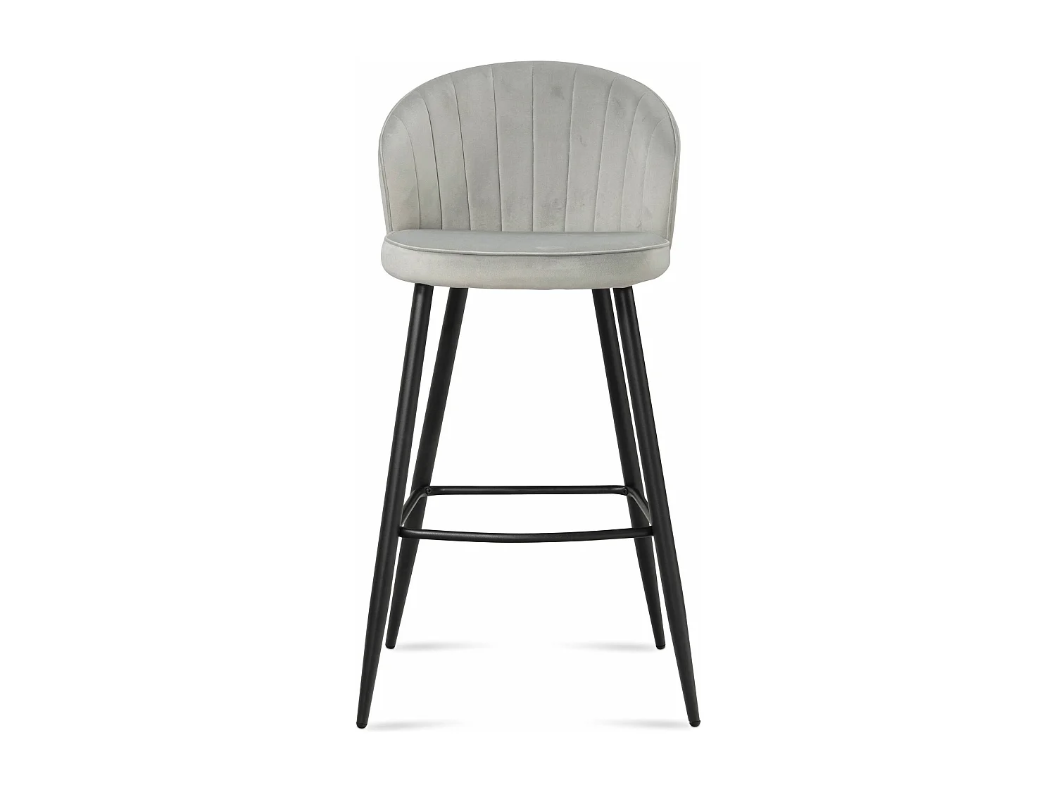 Tabouret de bar Scandinave Métal Lot de 2 Velours Chaise de bar Haute