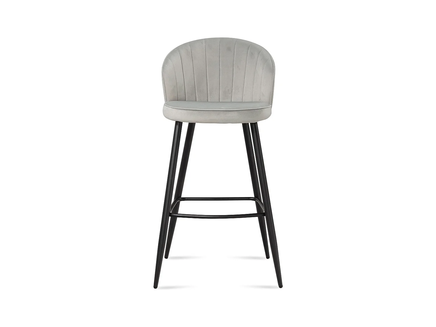 Tabouret de bar Scandinave Métal Lot de 2 Velours Chaise de bar Haute