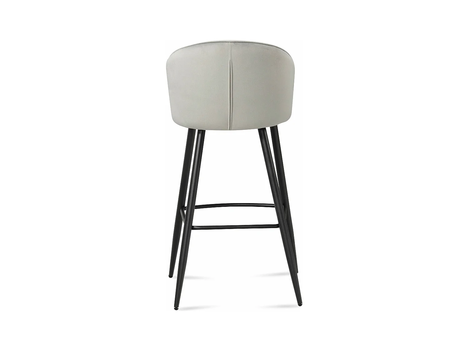 Tabouret de bar Scandinave Métal Lot de 2 Velours Chaise de bar Haute