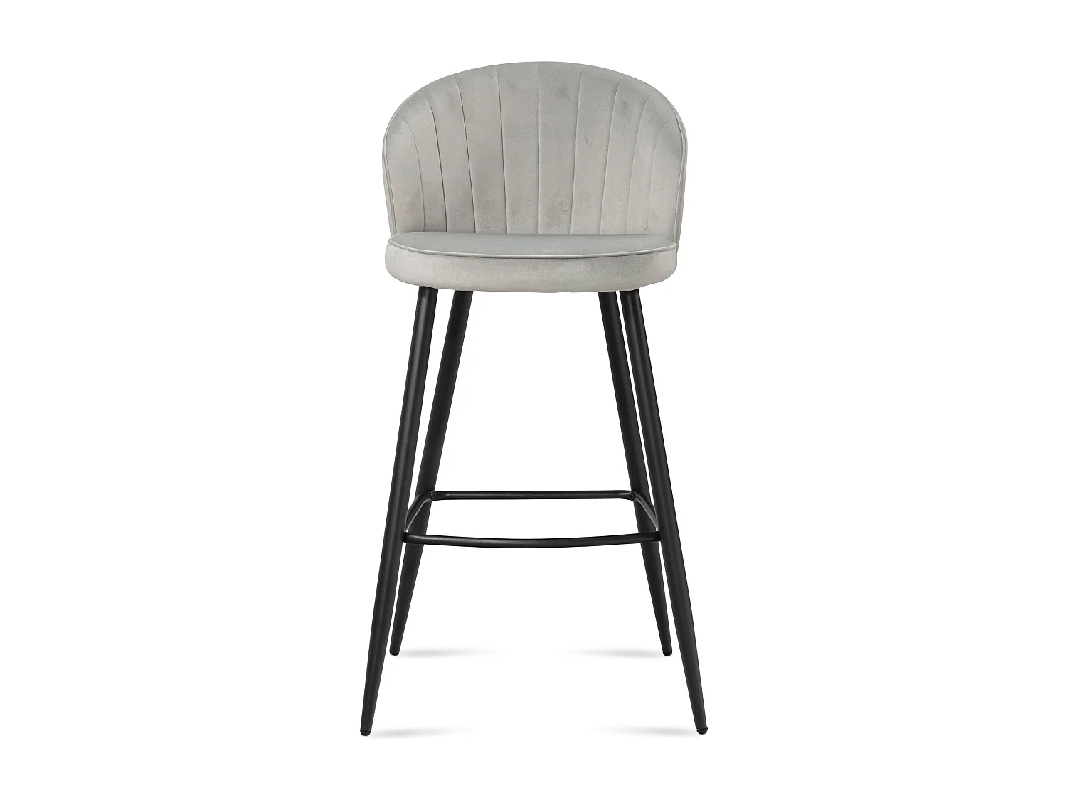 Tabouret de bar Scandinave Métal Lot de 2 Velours Chaise de bar Haute