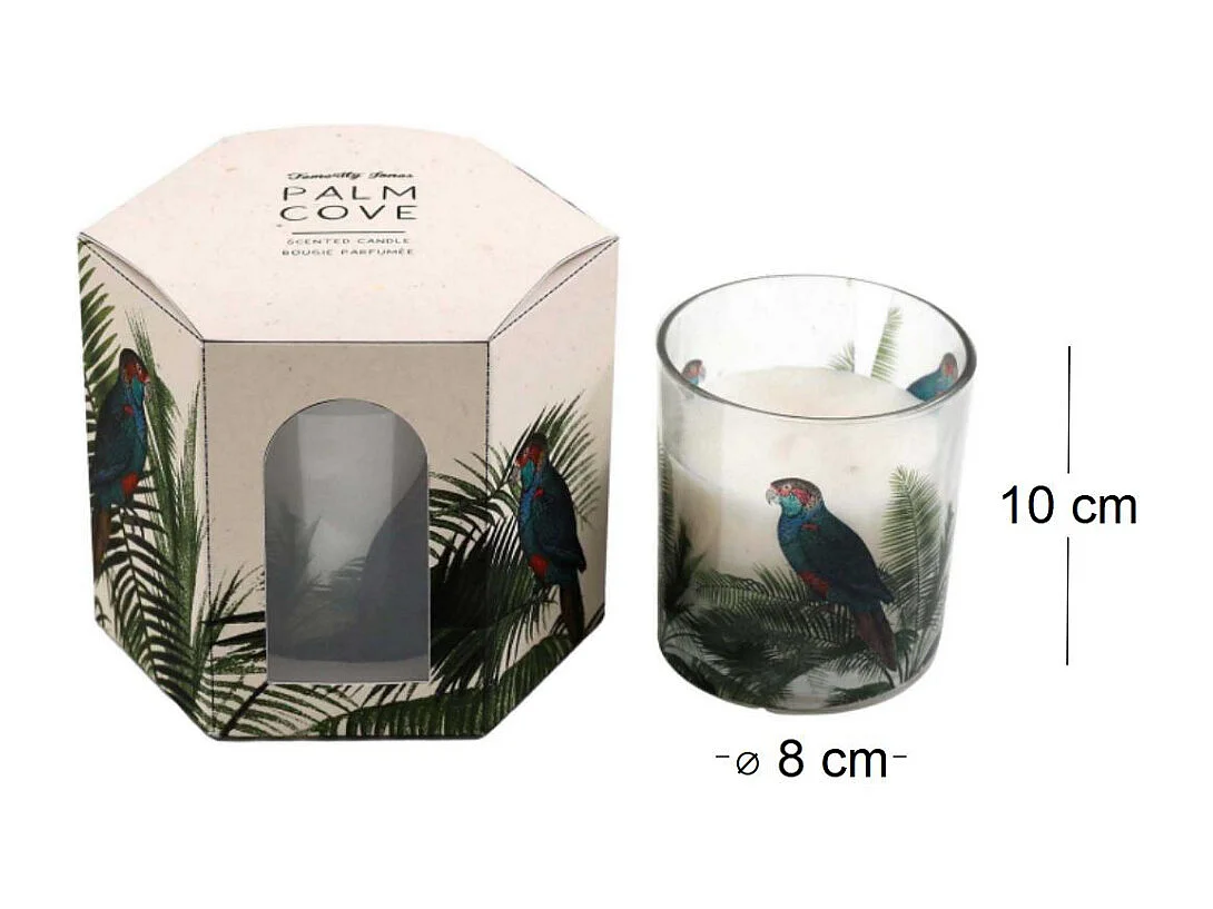 Bougie parfumée tube Palm (Lot de 2)
