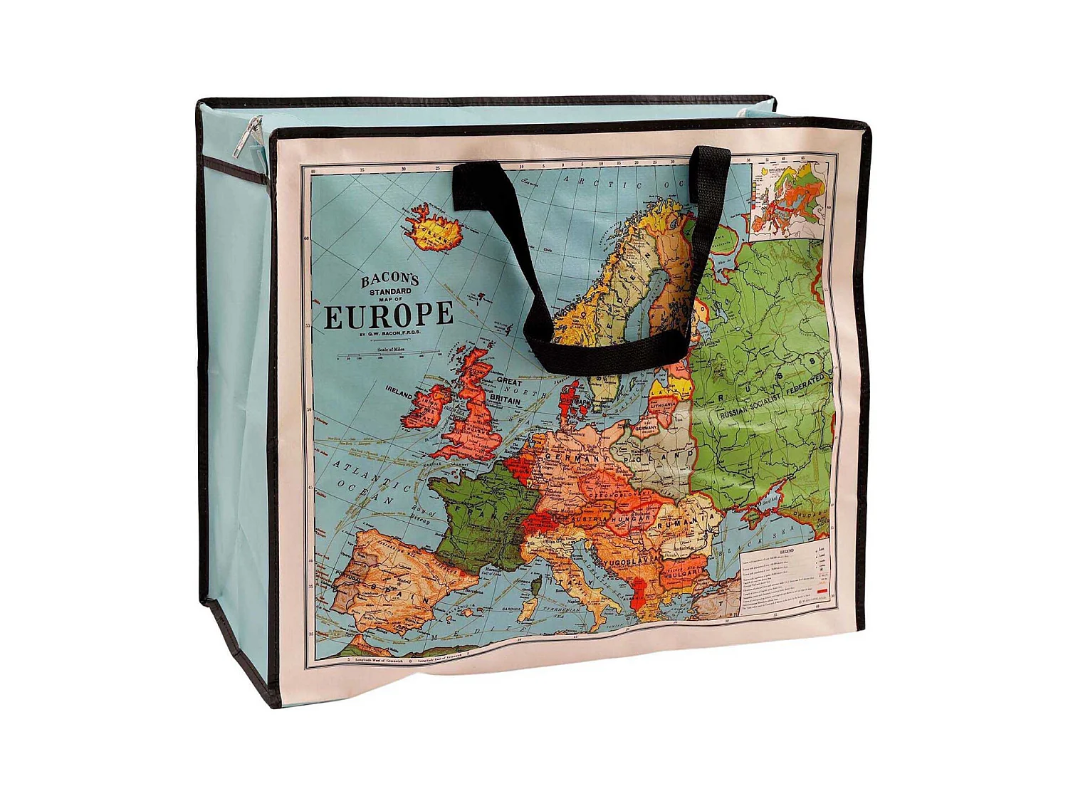 Sac de rangement Carte d'Europe 55 x 26 x 47 cm